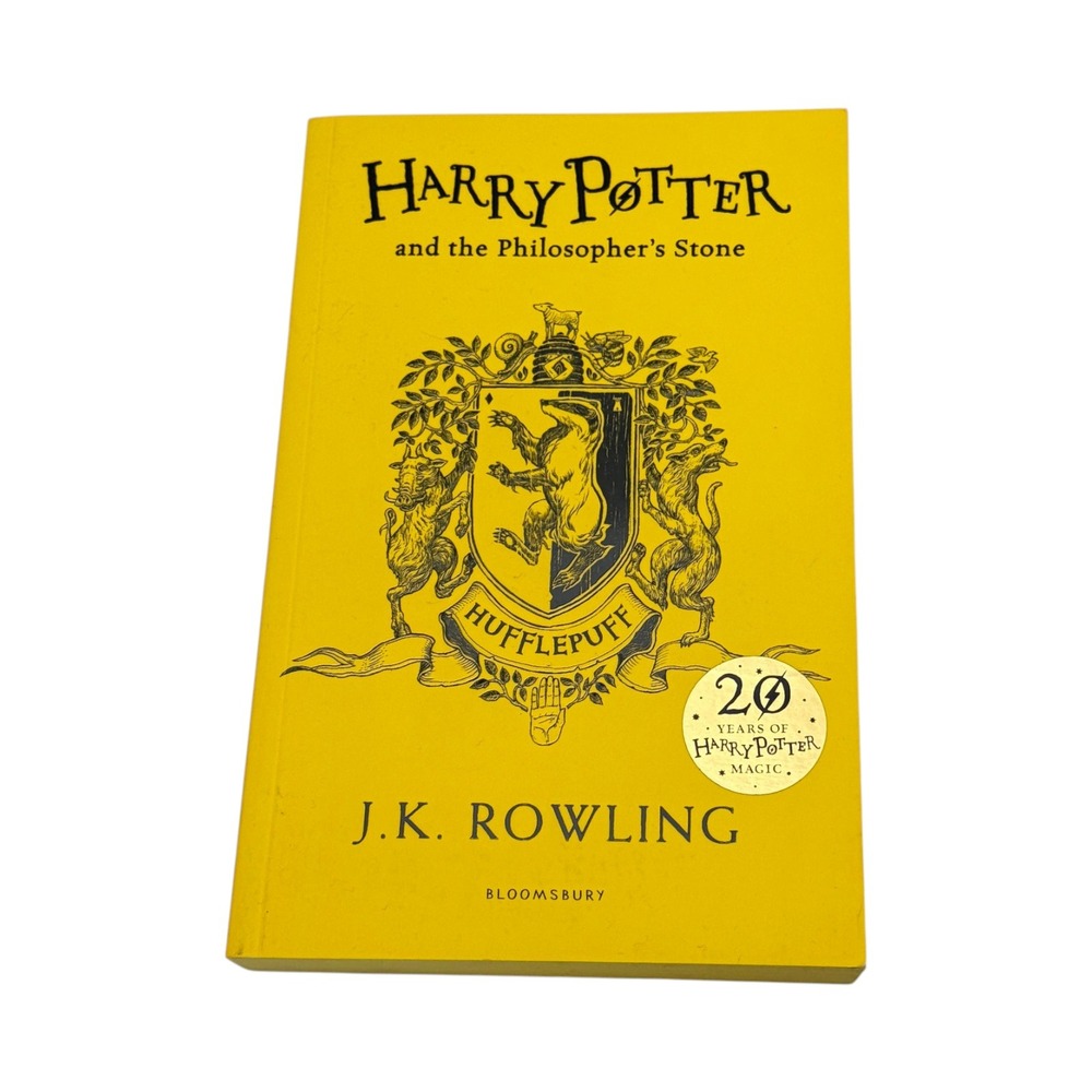Bloomsbury Harry Potter Philosophers Stone Paperback Yellow Hufflepuff 20th 2017
